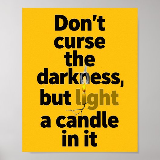 Motivationsposter mit Zitat Poster (Vorne)