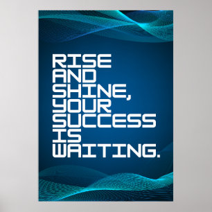 Motivationsposter mit Zitat Poster