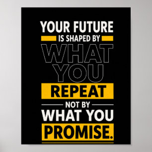 Motivationsposter mit Zitat Poster