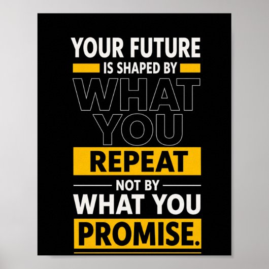Motivationsposter mit Zitat Poster (Vorne)