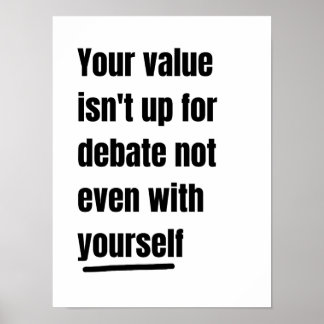 Motivationsposter mit Zitat Poster