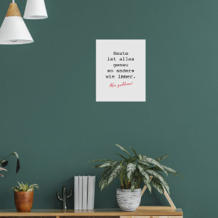 Motivationsposter Schreibmaschine Poster