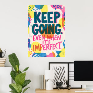 Motivationsposter 'Weiter machen'   Inspiration Poster