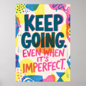 Motivationsposter 'Weiter machen' | Inspiration Poster (Vorne)