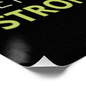 Motivationsposter 'You Get Much Stronger' Poster (Ecke)