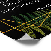 Motivationssatz für Klassenzimmer oder Büroposter Poster (Ecke)