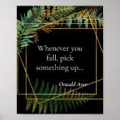 Motivationssatz für Klassenzimmer oder Büroposter Poster (Vorne)