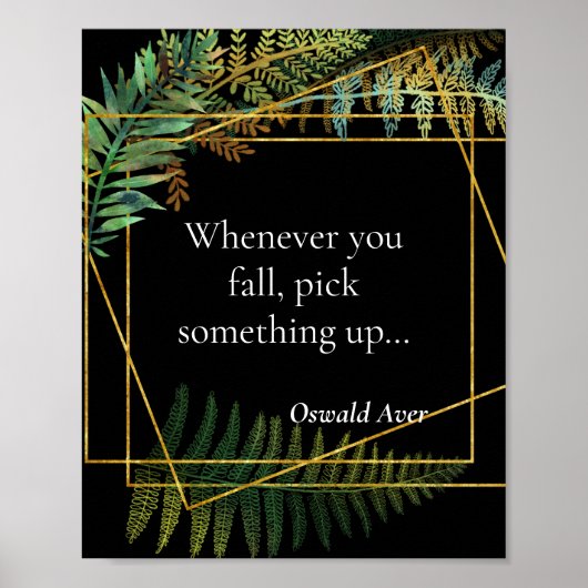 Motivationssatz für Klassenzimmer oder Büroposter Poster (Vorne)