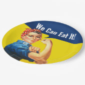 Motivationsspass "Rosie the Riveter" "We Can EAT i Pappteller (Schrägansicht)