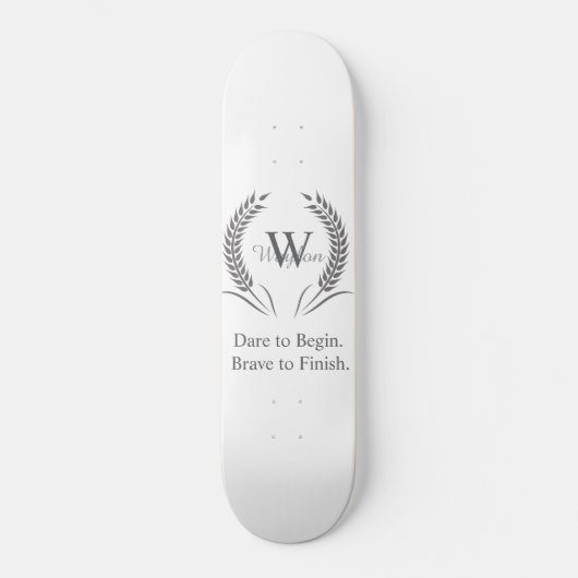 Motivationssport Skateboard (Vorderseite)