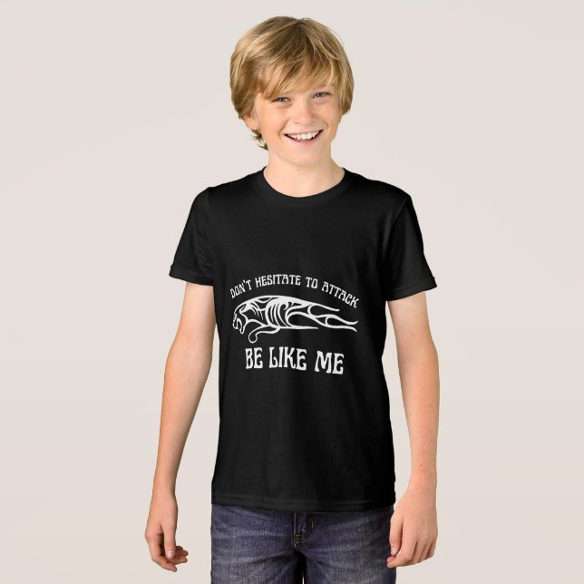 Motivationssslogan Tri-Blend Shirt (Vorderseite voll)