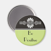 Motivationsworte - positiv sein magnet (Vorderseite/Rückseite)