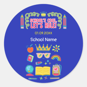 Motivationsziffer "Die coole Regel des lassend" Runder Aufkleber