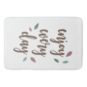 Motivationsziffer inspirierend Text Badematte (Vorderseite)