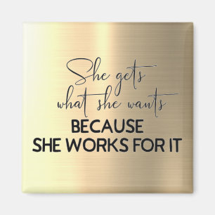 Motivationsziffern für weibliche Girl Bosses Magnet