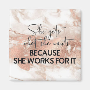 Motivationsziffern für weibliche Girl Bosses Magnet