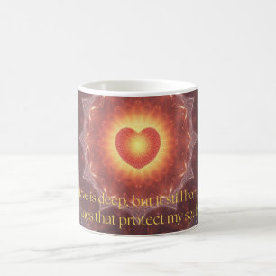 Motivationszitat auf Liebestasse Kaffeetasse