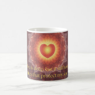 Motivationszitat auf Liebestasse Kaffeetasse