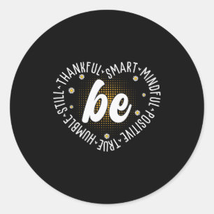 Motivationszitat Design Inspiration Positives Sage Runder Aufkleber