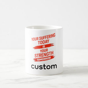 Motivationszitat-Design Kaffeetasse