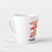 Motivationszitat-Design Milchtasse (Linke Ecke)