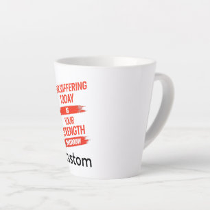 Motivationszitat-Design Milchtasse