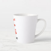 Motivationszitat-Design Milchtasse (Rechts)