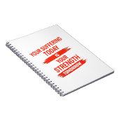 Motivationszitat-Design Notizblock (Rechte Seite)