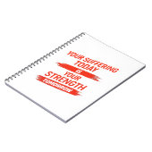 Motivationszitat-Design Notizblock (Linke Seite)