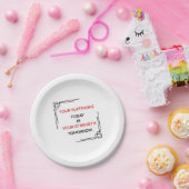 Motivationszitat-Design Pappteller (Party)