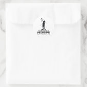 Motivationszitat-Design Runder Aufkleber (Tasche)