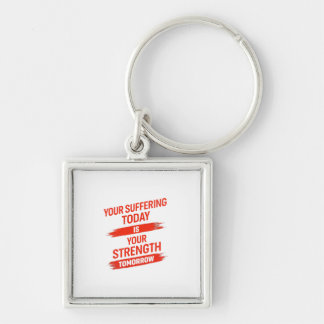 Motivationszitat-Design Schlüsselanhänger