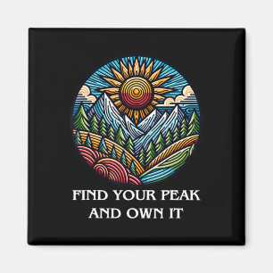 Motivationszitat für kletternde Wanderer, Persönli Magnet