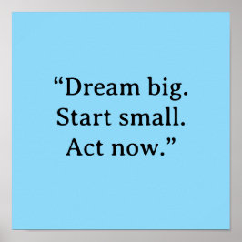 MOTIVATIONSZITAT-POSTER POSTER