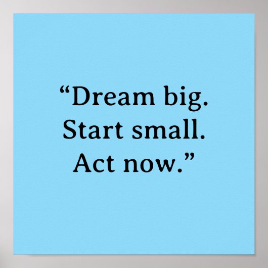 MOTIVATIONSZITAT-POSTER POSTER (Vorne)