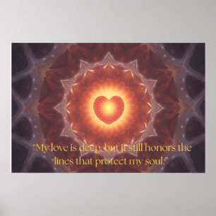 Motivationszitat über ein Liebesposter Poster