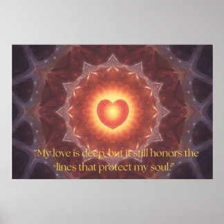 Motivationszitat über ein Liebesposter Poster