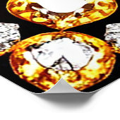 Motivatonal luxuriöser Verzierter Rahmen aus Gold Poster (Ecke)