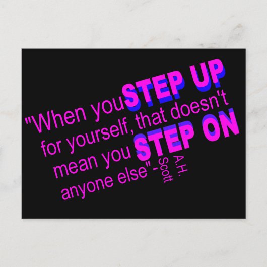 Motivator, Vorwärtsdenker Postkarte (Vorderseite)