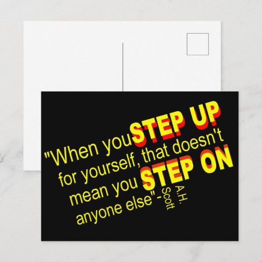 Motivator, Vorwärtsdenker Postkarte (Vorne/Hinten)