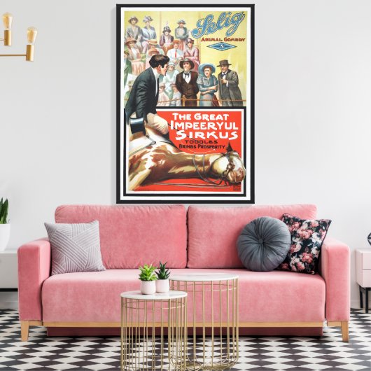 Motivbild für den großen, unverschämten Sirkus Leinwanddruck (Insitu (Wohnzimmer))