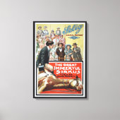 Motivbild für den großen, unverschämten Sirkus Leinwanddruck (Vorderseite)