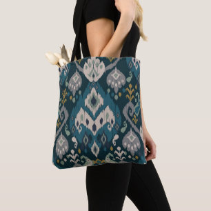 Motive Afrikanischer Boho-Paisley-Blumen-Ikat-Must Tasche
