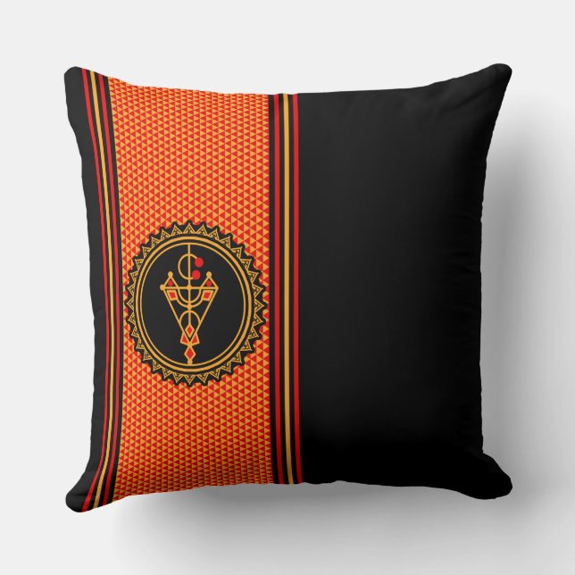 Motive der Kabyle-Amazigh-Poteria Kissen (Rückseite)