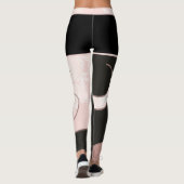 Motive Floraux & Chat Leggings (Rückseite)