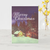 Motive for Christmas winters wonderland Karte (Gelbe Blume)