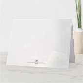 Motive for Christmas winters wonderland Karte (Rückseite)