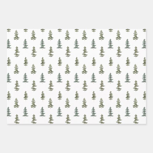 Motive für die Waldwasserfarbe Geschenkpapier Set (Vorderseite)