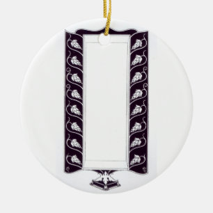 Motiventwurf, vermutlich von "Le Morte d'Arthur", Keramik Ornament