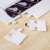 Motiventwurf, vermutlich von "Le Morte d'Arthur", Puzzle (Seite)